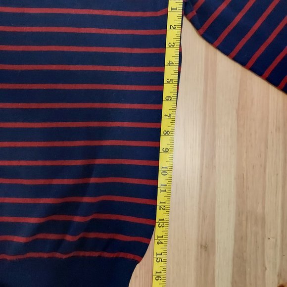 J. Crew Mercantile stripe sweater Mans M - Picture 5 of 6